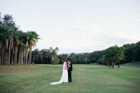 Bride and Groom at The Acre wedding venue