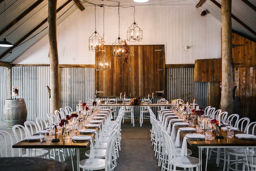 Wedding barn reception