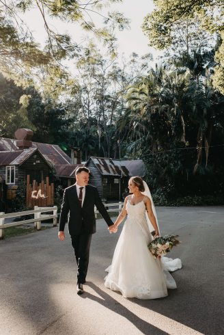 Bride + groom acre barn