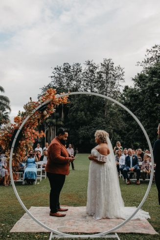Bride and Groom wedding ceremony