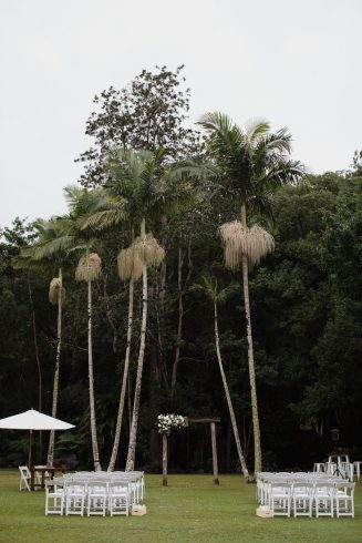 Open air wedding ceremony
