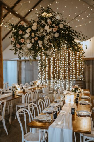 Hanging floral arrangement