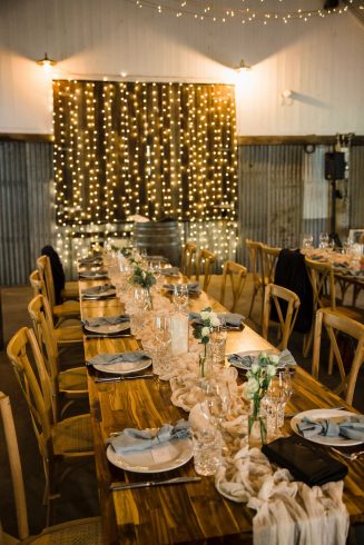 Hanging fairy lights