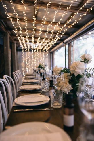 Reception + fairy lights