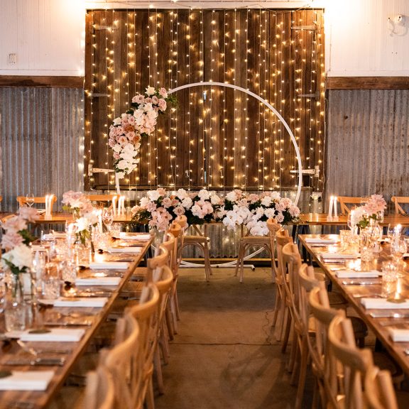 Acre wedding reception
